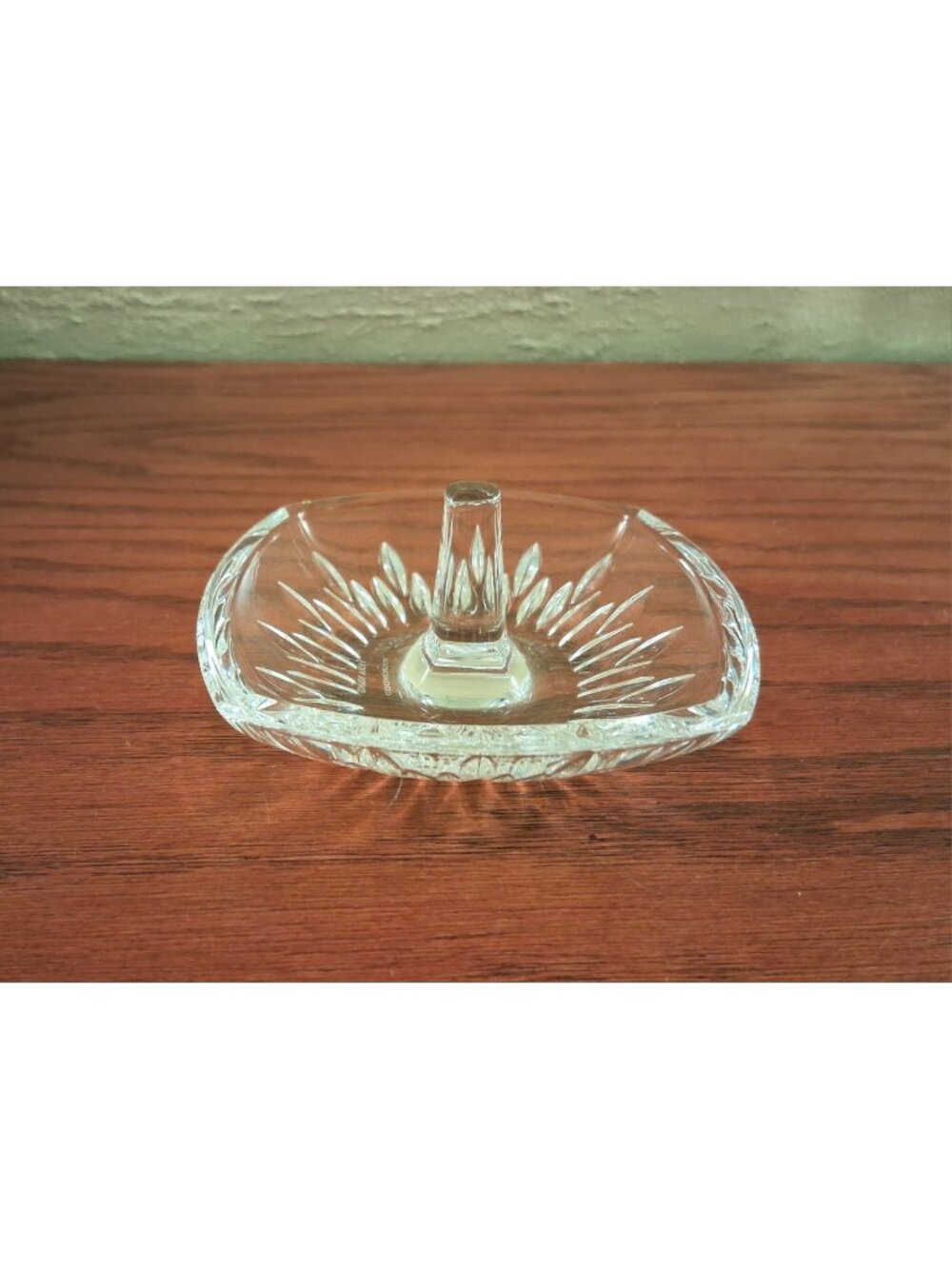 Ring Dish Holder By Vera Wang for Wedgwood Duchesse Square Crystal Vintage
